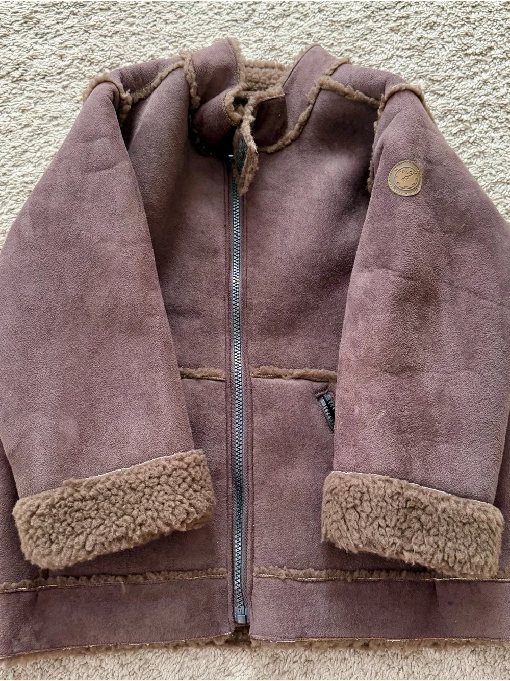 The Children’s Place 4t Boys Jacket Brown Coat With Zipper